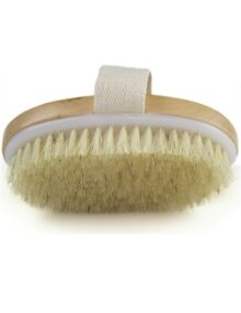 Dry Skin Body Brush, Improves Skin's Health And Beauty, Natural Bristle - Remove Dead Skin And Toxins, Cellulite Treatment, Improves Lymphatic Functions, Exfoliates, Stimulates Blood Circulation